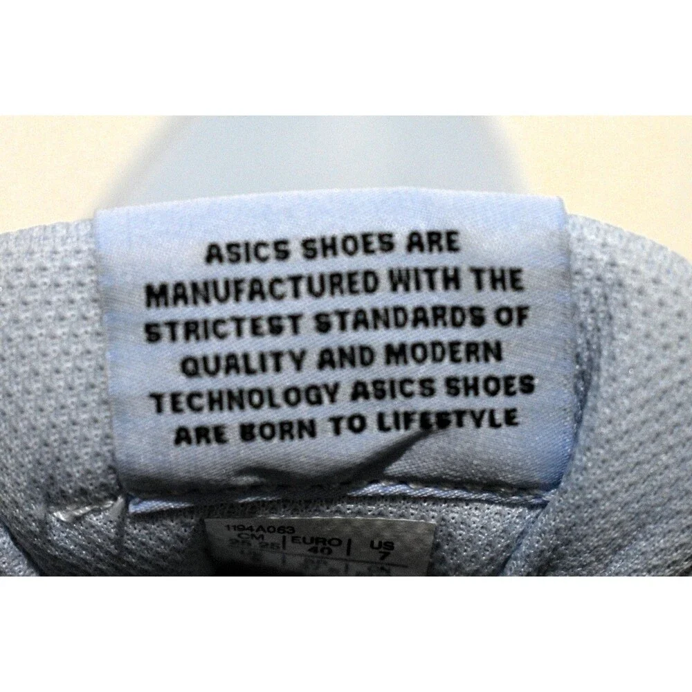ASICS Baby Blue Gray Pink Mesh Running Training Shoe - Men's 7 or Women's 9